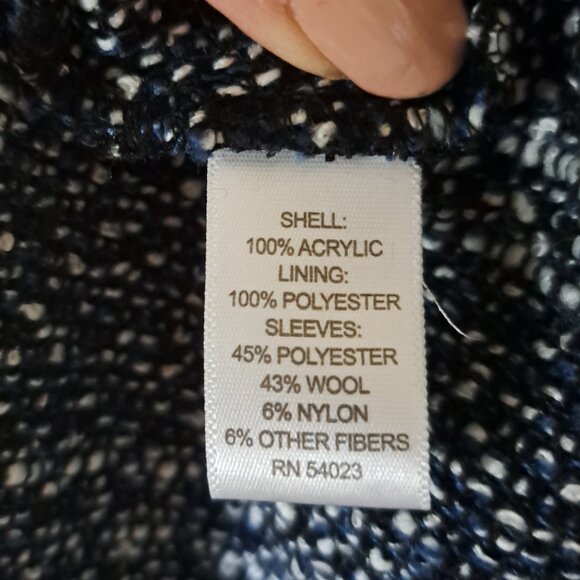 Banana Republic Black White Tweed Fit N Flare Pleat Front Dress Sz 14 - Picture 9 of 10